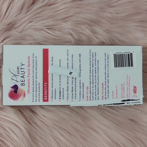 Brand New PLUM BEAUTY 8228T ULTRASONIC RECHARGEABLE FACIAL SPATULA - Picture 2 of 4